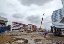 รฟม. แจ้งความคืบหน้าการแก้ไขซ่อมแซมถนนสามเสน บริเวณหน้าโรงพยาบาลวชิรพยาบาล