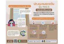 ปภ.แนะวิธีป้องกันตนจากหมอกควันและฝุ่น PM2.5