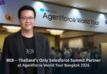 BE8 ย้ำภาพผู้นำ Salesforce Summit Partner รายเดียวจากไทย ร่วมโชว์เคสในงาน “Agentforce World Tour 2026”