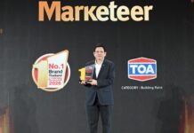 TOA ครองแชมป์ No.1 Brand Thailand 14 ปีซ้อน ตอกย้ำแบรนด์สีอันดับ 1 ของไทย มุ่งสู่ผู้นำ Total Solutions for Living และ Green Ecosystem