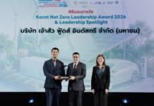 CHAO คว้ารางวัล ‘Korat Net Zero Leadership Award 2026 & Leadership Spotlight’ ตอกย้ำความสำเร็จในการขับเคลื่อนสู่องค์กรคาร์บอนต่ำอย่างยั่งยืน