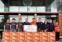 โอสถสภาส่งพลังถึงด่านหน้า มอบ M-150 สนับสนุนภารกิจช่วยเหลือผู้ประสบอุทกภัย จ.น่าน