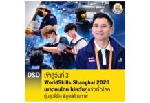 เข้าสู่วันที่ 3 กับ WorldSkills Shanghai 2026 เยาวชนไทย ไม่หวั่นคู่แข่งทั่วโลก ทุ่มสุดฝีมือ พิสูจน์ศักยภาพเยาวชนไทยบนเวทีระดับโลกอย่างภาคภูมิ