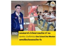 รองสมชาติ นำทัพเยาวชนไทย 27 คน พร้อมด้วยคณะผู้บริหาร และเจ้าหน้าที่ ร่วมกิจกรรม One School One Member แลกเปลี่ยนวัฒนธรรมไทย-จีน
