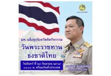 มหาดไทยแจ้งผู้ว่าฯ นายอำเภอ อปท.ทั่วประเทศ ร่วมกับทุกภาคส่วน จัดกิจกรรมแสดงออกซึ่งพลังความรู้รักสามัคคีของคนในชาติ เนื่องในวันพระราชทานธงชาติไทย 28 กันยายน 2569