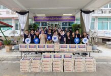 โอสถสภาส่งกำลังใจ มอบเครื่องดื่ม 4,000 ขวด สนับสนุนเจ้าหน้าที่รับมืออุทกภัยในจังหวัดพระนครศรีอยุธยา